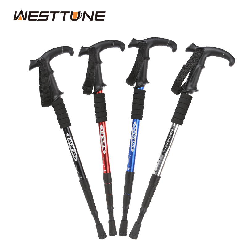 Trekking Pole Carbon - Açık Katlanır Trekking Direği 4 Bölümlü