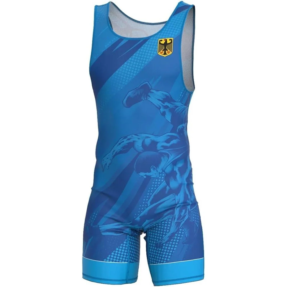 Running Gear Satisfy - Erkek güreş atleti Üniforma Gelişmiş Atlet