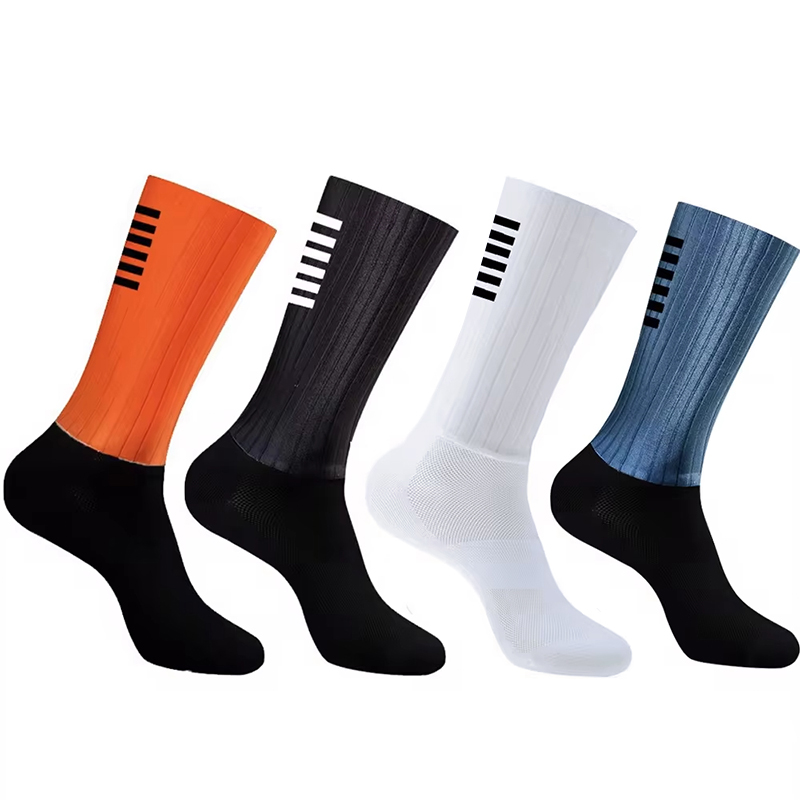 Anti Blister Sock - Silikon Bisiklet Aero Çorapları Kaymaz Erkek