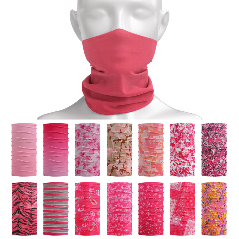 Running Gear Satisfy - Pembe Dikişsiz Açık Bandana Bisiklet Boyun